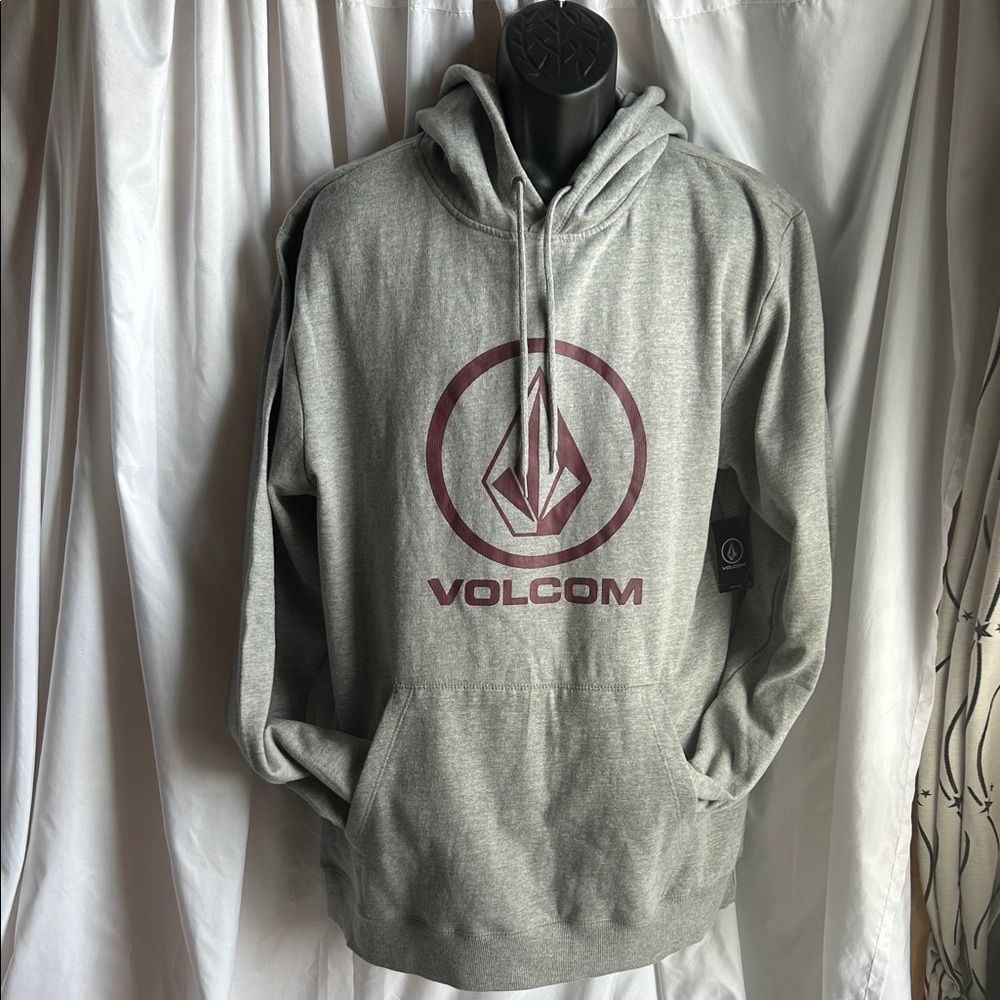 Volcom Gray Logo Graphic Hoodie